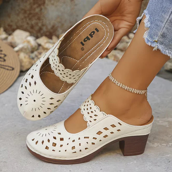 🔥Best Seller-Last Day Sale 60% OFF🔥Women's Breathable Cutout Mules - Women's Breathable Cutout Mules - Light & Airy Comfort