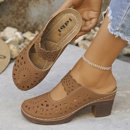 🔥Best Seller-Last Day Sale 60% OFF🔥Women's Breathable Cutout Mules - Women's Breathable Cutout Mules - Light & Airy Comfort