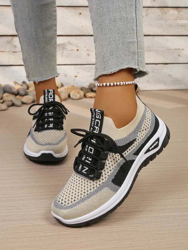 Women's Comfortable Breathable Walking Sneakers – Lightweight Casual Sport Shoes